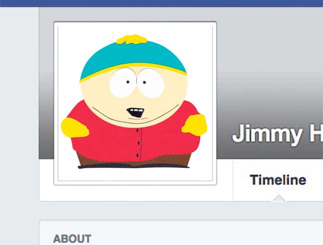 Image for article titled Dead Facebook Friend From High School Still Has Cartman Profile Picture