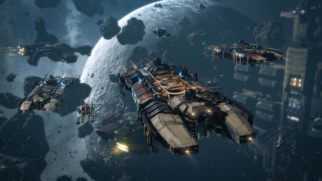 Mining Fleet in action.