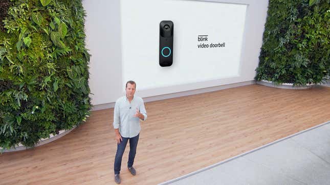 Ring founder Jamie Siminoff introduces a new video doorbell in September 2021.