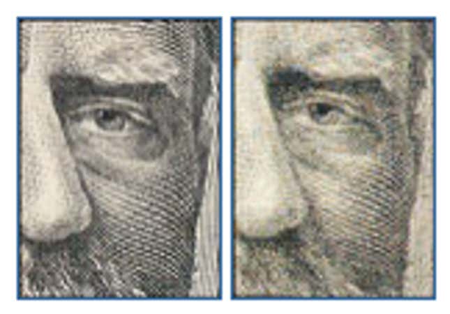 Image for article titled Forget 3D printing—to make fake money, inkjet printers are better