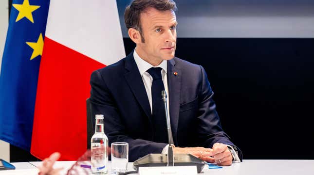 Image for article titled Macron Proposes Cutting Off Social Media Access in France in Response to Riots