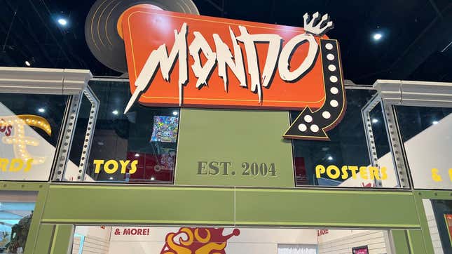 the logo at the mondo booth
