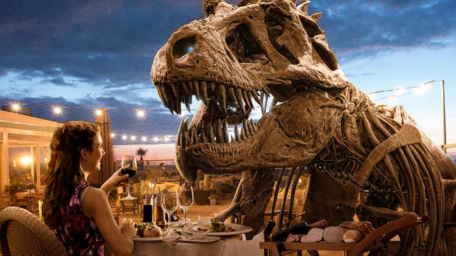 Image for article titled Sotheby’s Auctions Off Date With T. Rex Skeleton