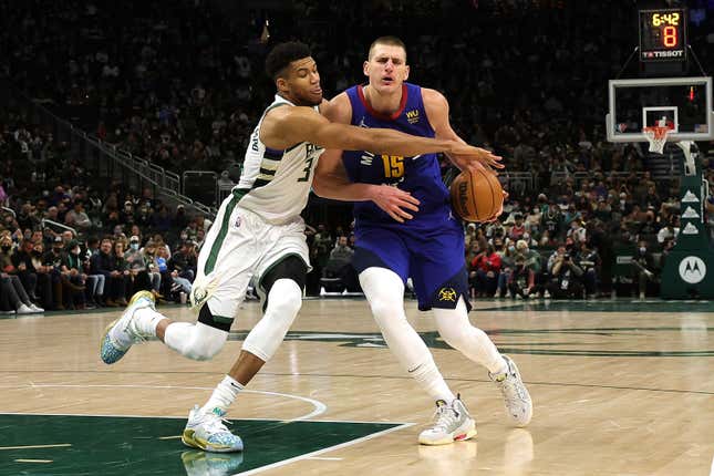 Giannis Antetokounmpo and Nikola Jokić are two of the biggest stars in the NBA.