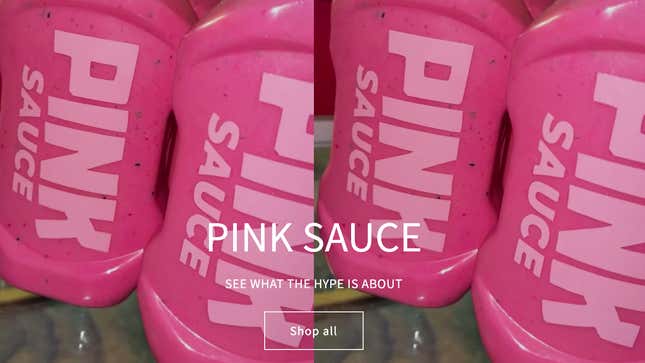 Bottles of Pink Sauce for sale