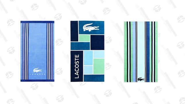 Lacoste Beach Towels | $17 | Macy’s | Use Code MEMDAY