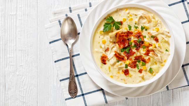 Image for article titled Blend Bacon Into Your Creamy Soups and Chowders