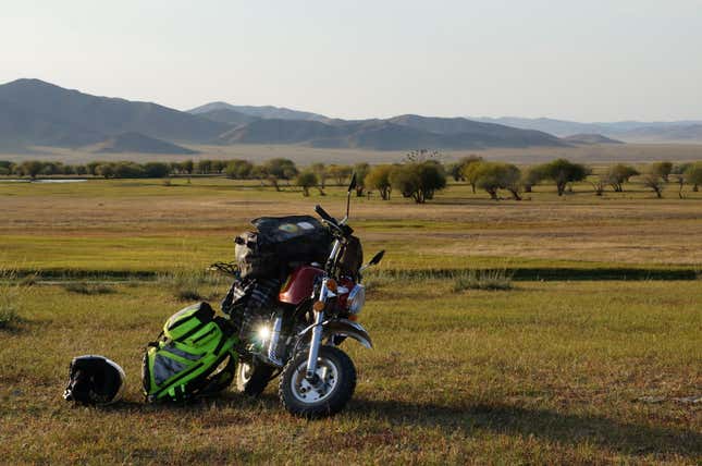 Image for article titled Riding a Monkey Bike Across Mongolia Is Amazing and Painful