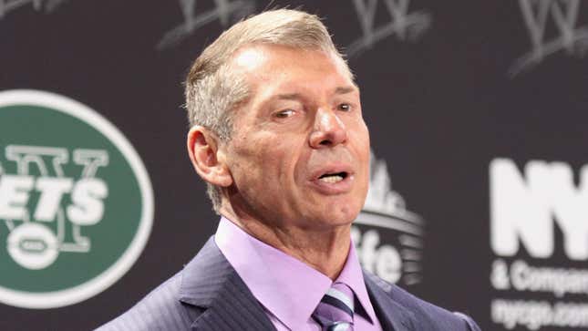 Vince McMahon attends a press conference for Wrestle Mania XXIX, at MetLife Stadium on February 16, 2012.