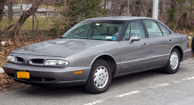 A gray Oldsmobile 88