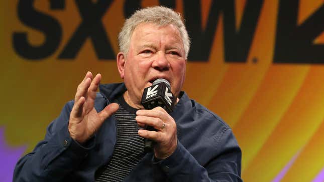 William Shatner takes part in a the keynote conversation during the South by Southwest Film & TV Festival at the Austin Convention Center on Thursday, March 16, 2023.