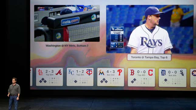 Game stats meet live baseball.