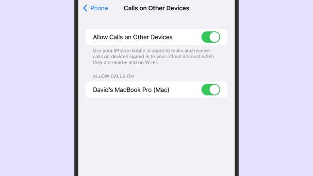 يمكن التقاط مكالمات iPhone على macOS