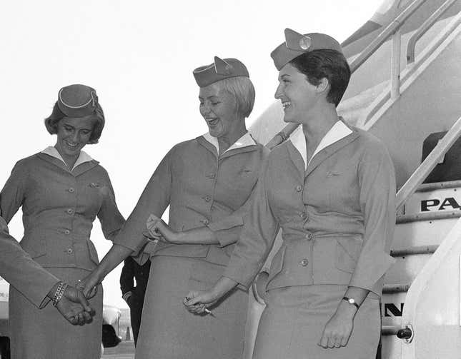 pan am hostesses smile