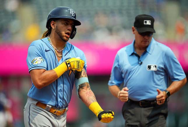 Jose Siri homers twice as Rays down Royals in Game 1