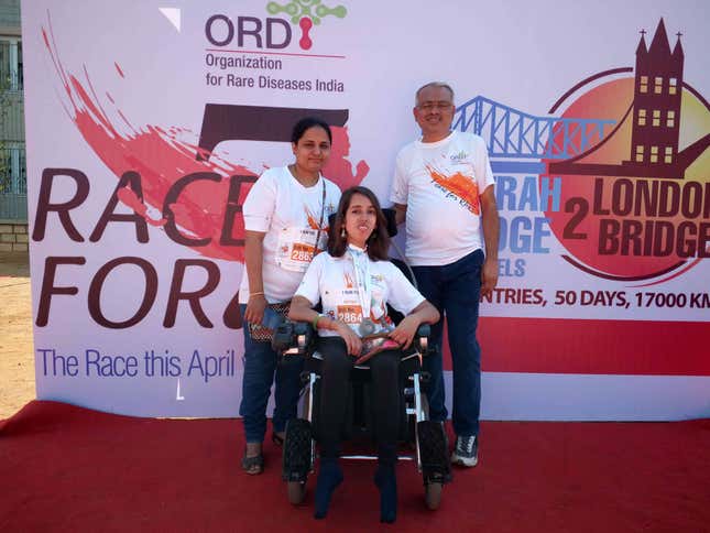 Shirol co-founded the Organisation for Rare Diseases in India, which regularly organises awareness events.