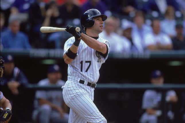 Todd Helton finished fifth in MVP voting in 2000, the highest finish in his 17-year career with the Colorado Rockies