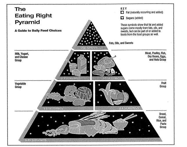 Proposed 1991 Eat Right Pyramid