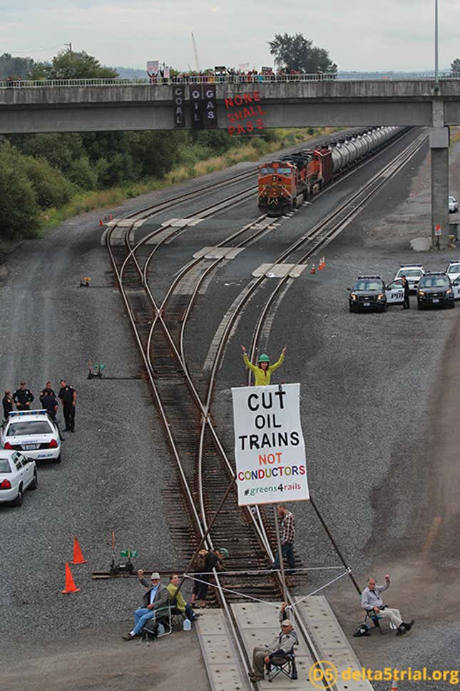 Image for article titled A judge just dealt a bitter setback to US climate change protesters
