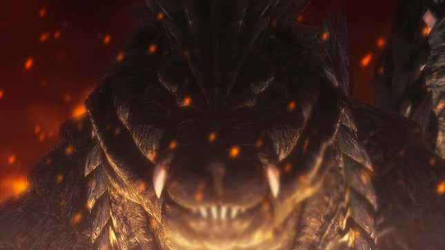 Godzilla's final form, as it appears in Netflix's Godzilla Singular Point