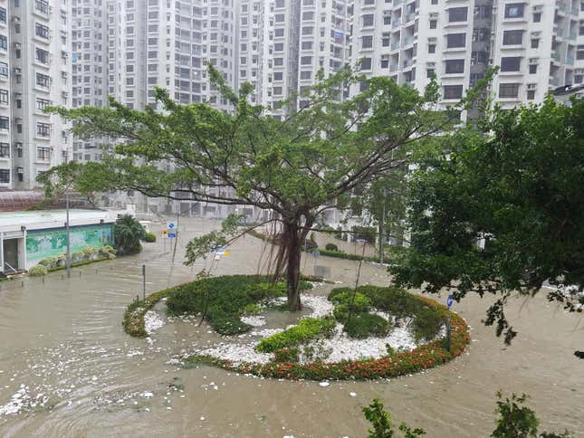 Image for article titled Photos: Super Typhoon Mangkhut mangles all in its path