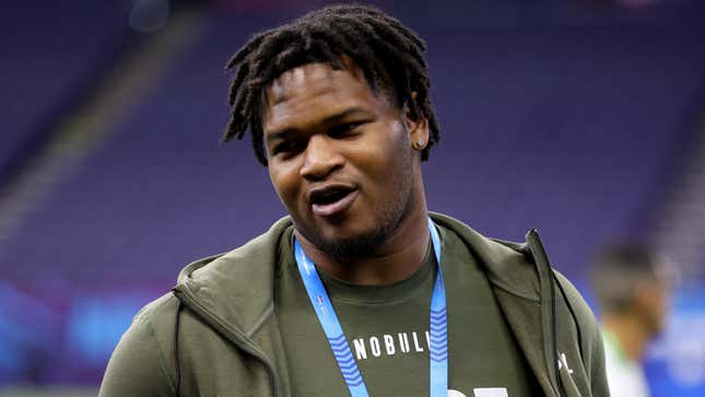 Jalen Carter at the NFL Combine.
