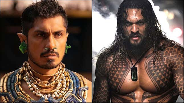 Left: Namor in Black Panther: Wakanda Forever (Photo: Marvel Studios); Right: Aquaman (Photo: Warner Bros.)
