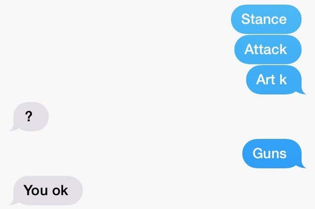Scary text