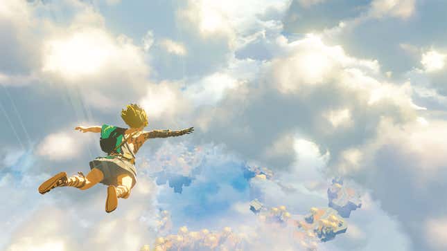 Link sky-dives in the sequel to the botw 2 not shown at The Game Awards 2021.