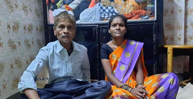 Ramesh Tambe, who is 61, was one of the workers booked by the police in 2006 after protesting outside a BMC office. He said he was so badly injured in the police lathi charge that he had to stop working.