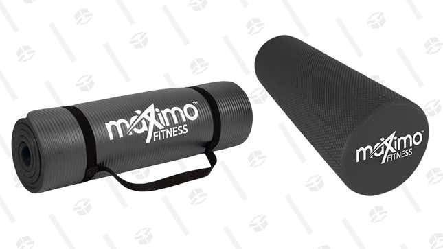 Maximo Fitness Foam Roller | $24 | Amazon
Maximo Fitness Yoga Mat | $26 | Amazon