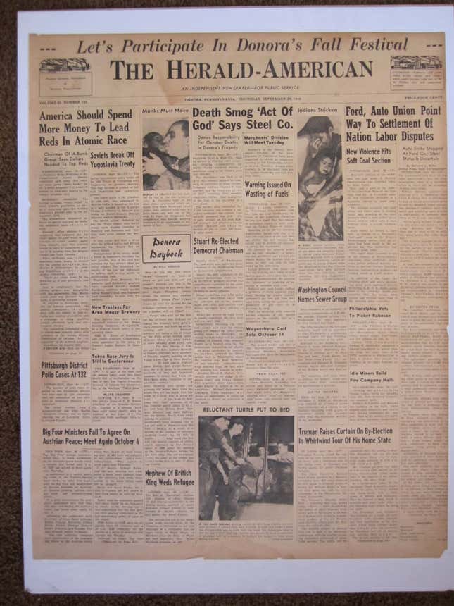 Image for article titled The story of 26 sudden deaths in 1948 is a bleak reminder of why America needs clean air laws