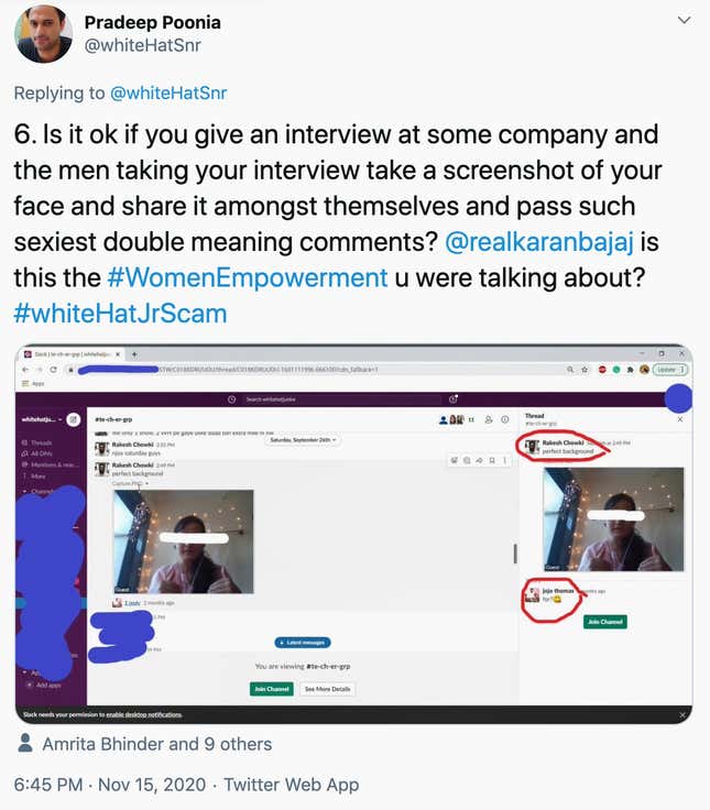 Pradeep Poonia Twitter screenshot