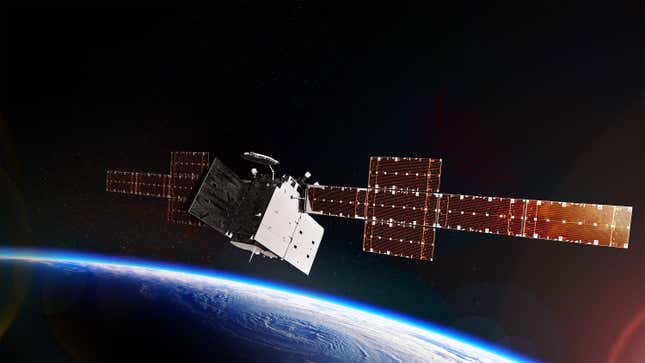 Artist’s depiction of the WGS-11+ satellite, an upcoming U.S. military communications satellite that’s slated to launch in 2024.