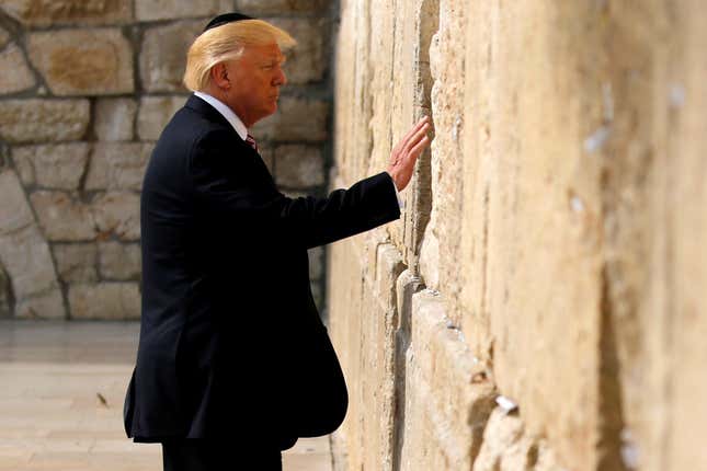 Trump at the Western Wall