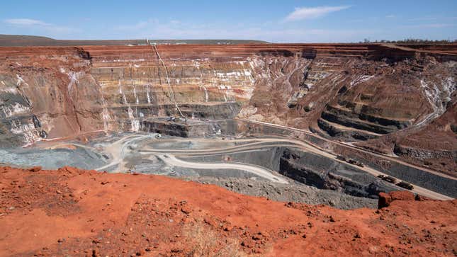 Una foto de una mina abierta en Australia