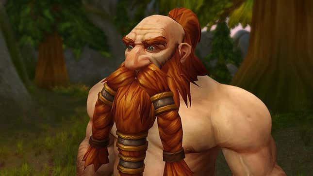 A male dwarf character from World of Warcraft