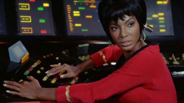 Nichelle Nichols as Nyoto Uhura in Star Trek: The Original Series.