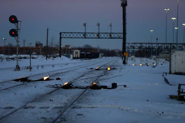 Image for article titled How cold is North America this week? Picture this