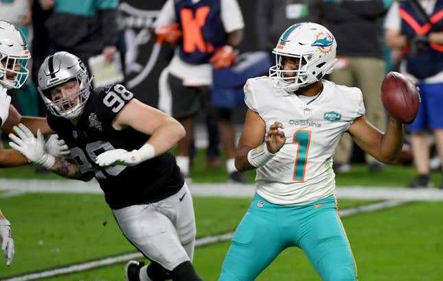 Tua Tagovailoa is one of the four QBs under 26 who could be starting in the AFC East for years.