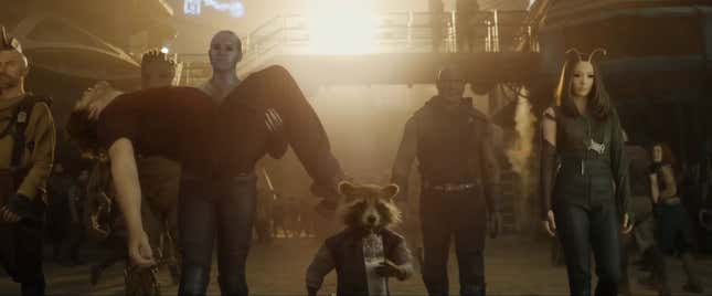 Image for article titled Breaking Down Guardians of the Galaxy Vol. 3&#39;s Heartstring-Pulling Super Bowl Trailer