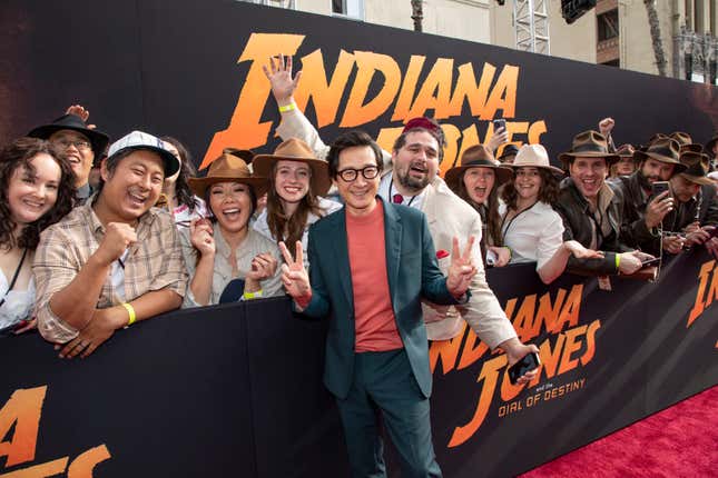 Image for article titled Childhood Nostalgia Comes to Life in These Indiana Jones and the Dial of Destiny Premiere Pics