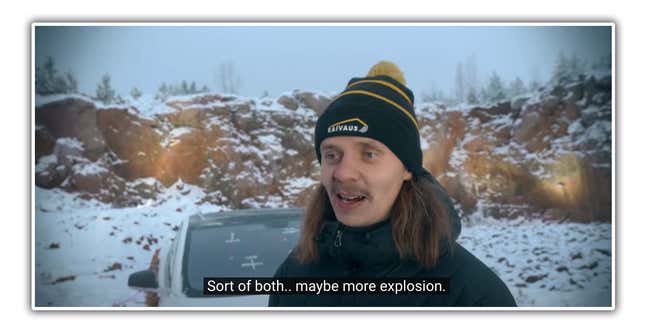 Image for article titled Watch A Finn Blow Up His Tesla Model S With Dynamite
