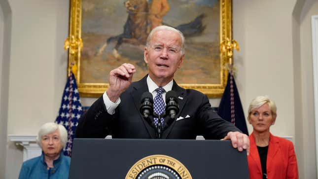 Biden almost delivered a good speech about fossil fuel corporate greed yesterday.