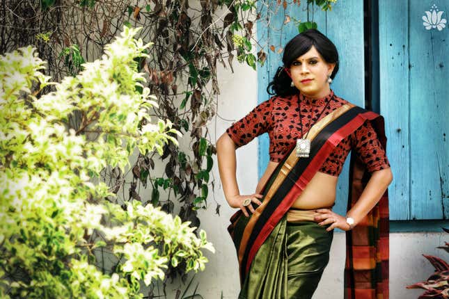 An Indian Fashion Designer Spotlights Transgender Women For Her New Sari Collection