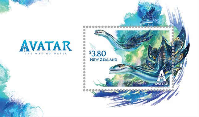 Image for article titled New Zealand Celebrates Avatar: The Way of Water With These Stunning Stamps