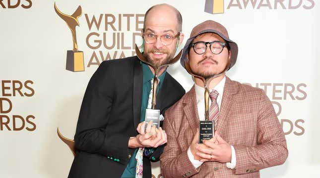 Everything Everywhere All At Once directors Daniel Scheinert and Daniel Kwan win WGA top prize