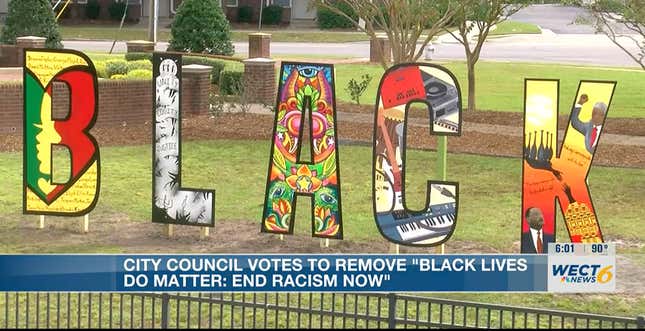 Image for article titled NC City Council Votes to Take Down “Black Lives Matter” Mural