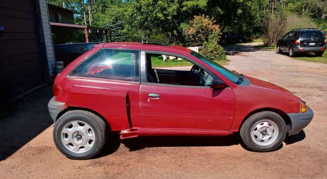 Image for article titled Someone Crammed A 303 HP LS4 V8 Into The Back Of A Geo Metro