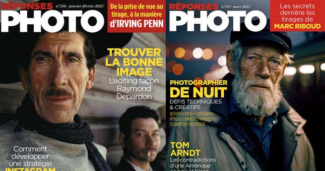 Una de estas dos portadas de una revista de fotografía no es real